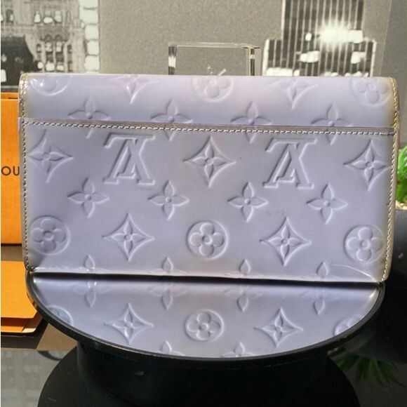 Authentic Louis Vuitton Monogram Vernis Portefeiulle Sarah Wallet - Picture 4 of 14